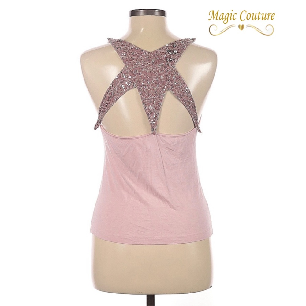 Rebecca Taylor Sequin Star Back Tank Topπππ - Picture 3 of 13